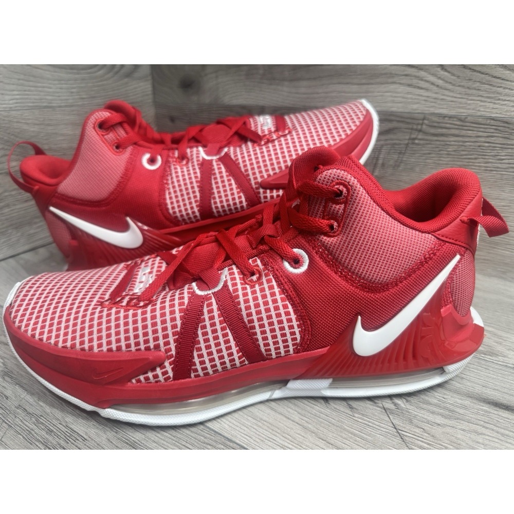 Size 13 - Nike LeBron Witness 7 TB University Red Basketball Shoes | DZ3299-600